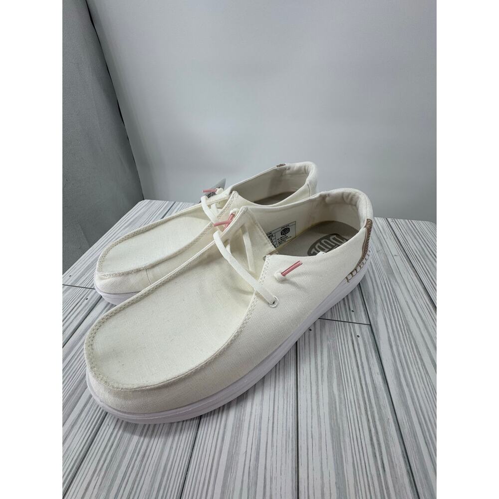 Hey Dude Wendy Rise Women's Shoes Spark White W9 Lightweight Casual Slip-On New - Picture 5 of 9